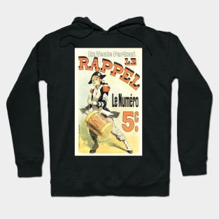 Le Rappel French Drummer Boy Art Nouveau Jules Cheret Hoodie